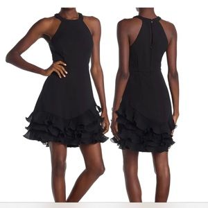Guess Ruffle Trim Dress